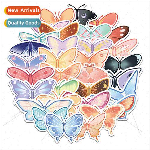 40 colorful butterfly cartoon stickers diy luggage laptop ce