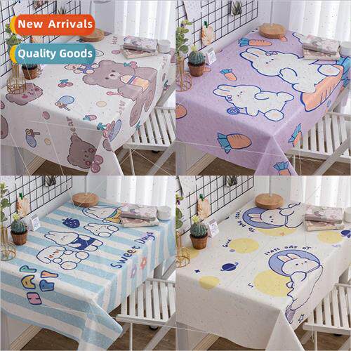 Velvet tablecloth cute girl heart ins  student dormitory des