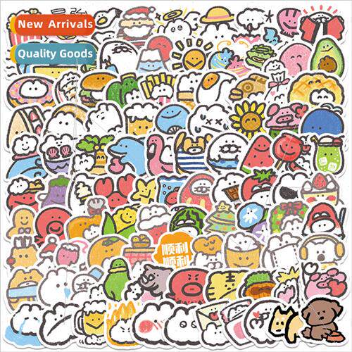 100 cartoon cute mokmok weird things graffiti stickers lugga