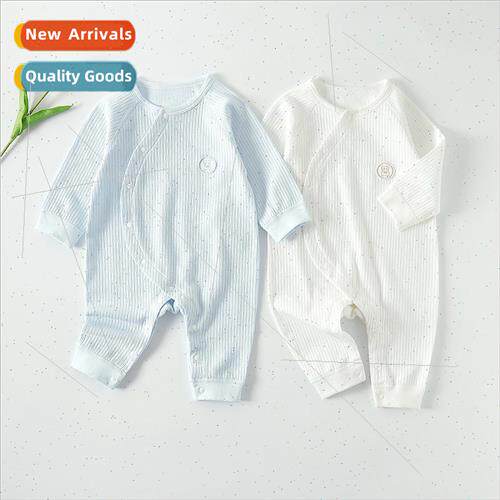 Baby spring and fall onesie cotton boneless thin section of