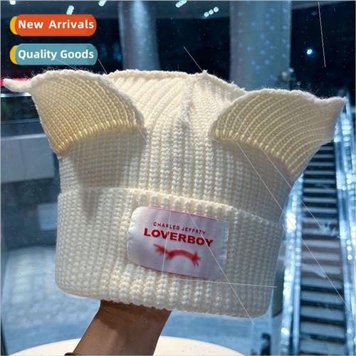 AESPA Knit Hat GISELLE Cat Ears Hat Knit Hat Cute Wool Hat