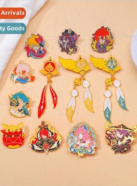 al Brooch High-grade Barbatos Wendy Gods Eye Metal Badge Pen