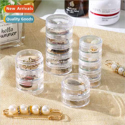5 layers one-piece high transparent plastic storage bottle d