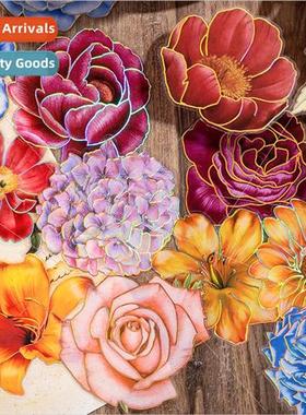 Beautiful stickers flowers bloom series ins three-dimensiona