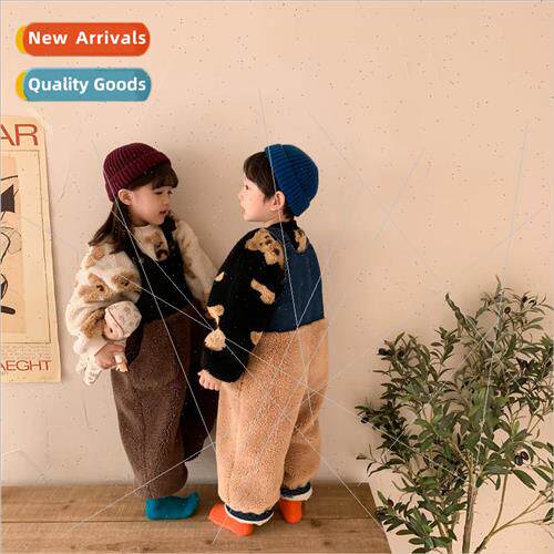 Childrens backpack pants 2023 winter  of men and women baby