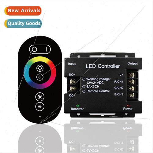 RGB Wireless Full Touch Iron Shell Controller Dimming Color