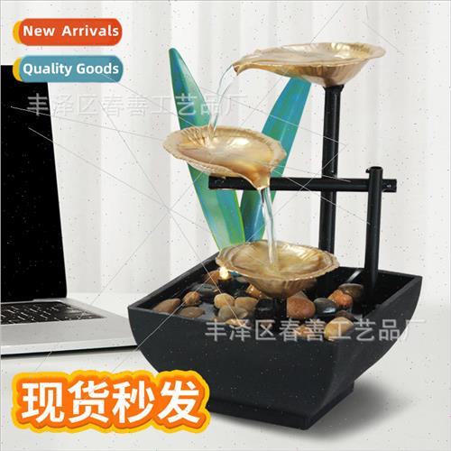 Home decorNew flowing water ornamentDesktop fountainOffice f