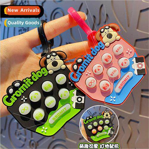 Creative cute glasses cowboy dog gopher machine keychain car