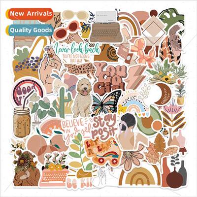 50pcs of small fresh bohemian  graffiti stickers trolley cas
