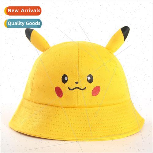 Parent-child  Pikachu fisherman hat childrens cute cartoon e