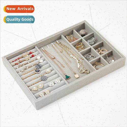 Jewelry tray gray velvet jewelry display rack earrings earri