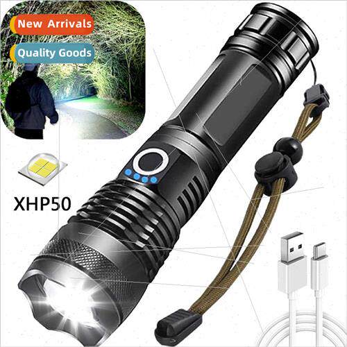Multi-function USB rechargeable P50 flashlight Outdoor emerg