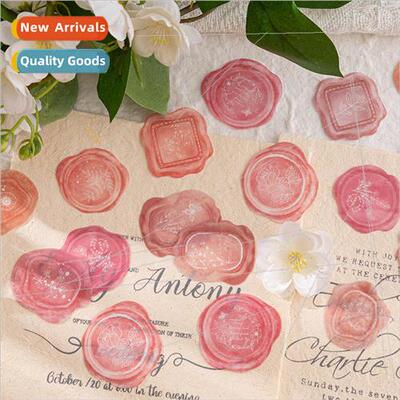 PET sticker pack glazed garden series fire paint light vinta