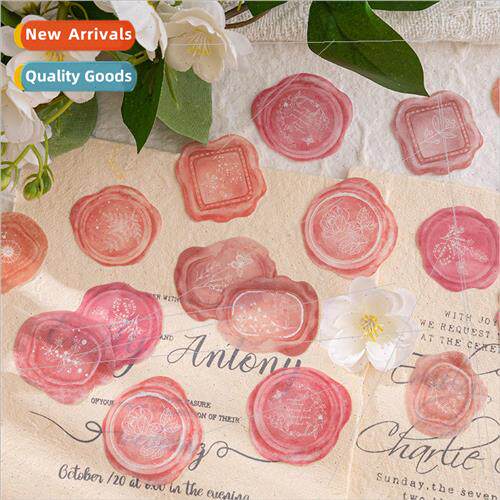 PET sticker pack glazed garden series fire paint light vinta