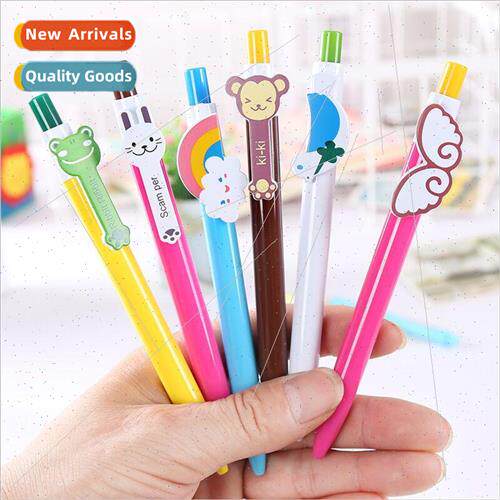 Cartoon rainbow ballpoint pen students learning supplies Kor