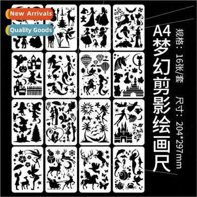 A4 Dream lhouette Painting Template DIY Creative Oil Paintin