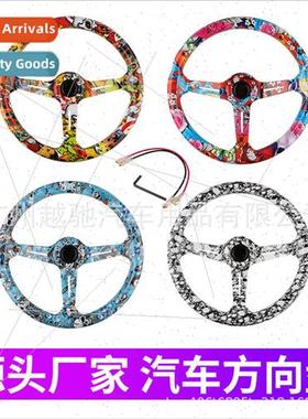 14inch Acrylic Cartoon Steering Wheel 340MM Anime Racing Rac