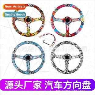 Steering Wheel 340MM 14inch Racing Cartoon Anime Rac Acrylic