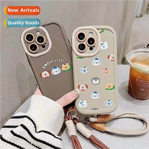 Cartoon Zoo IPhone15Promax Puff Apple 15PRO Phone Case 适用