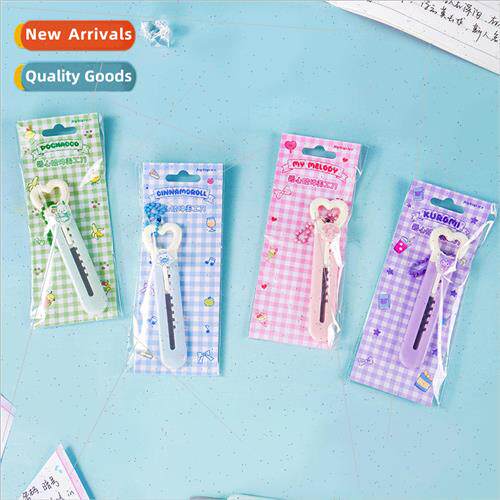 Sanrio love pendant art knife cute girl portable stationery
