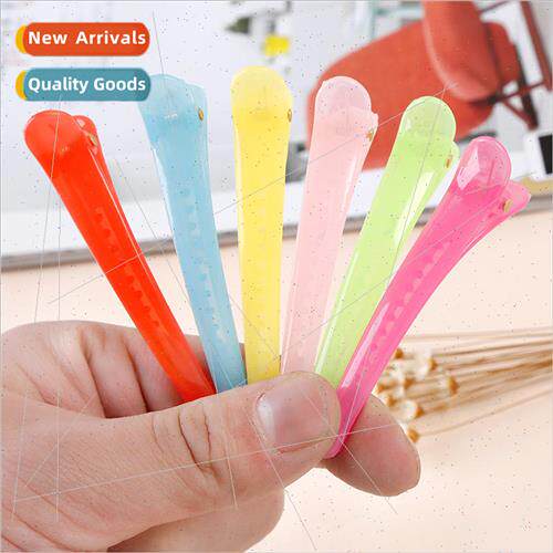 Jelly color hair clip candy color one word clip jelly color