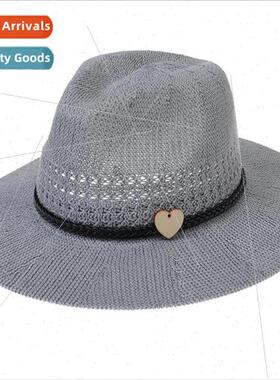 Straw bowler hat men and women middle-aged and elderly jazz