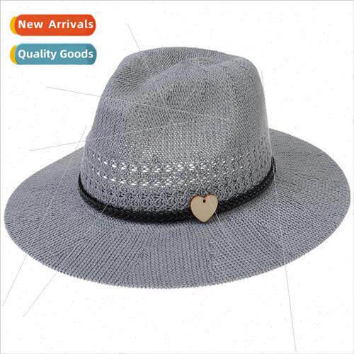 Straw bowler hat men and women middle-aged and elderly jazz