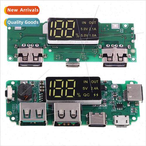 18650 lithium battery digital display charging module 5V2.4A