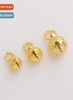 18K gold-plated tiger head bell small pendant pendant handma