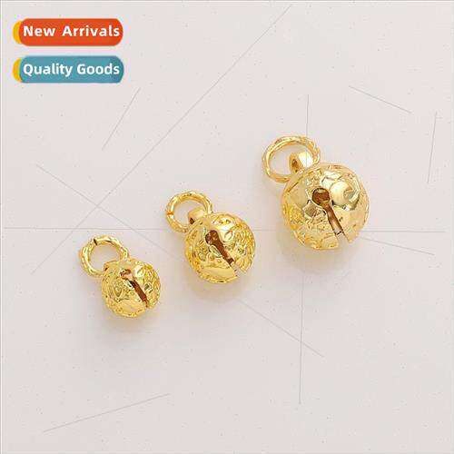 18K gold-plated tiger head bell small pendant pendant handma