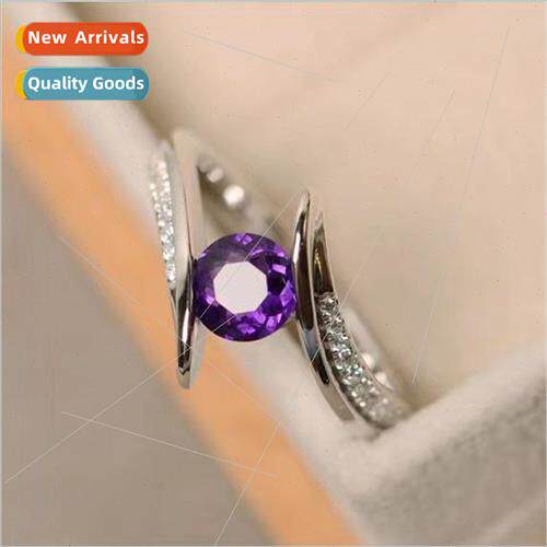 ring new fashion micro-set round zirconia ring children simp
