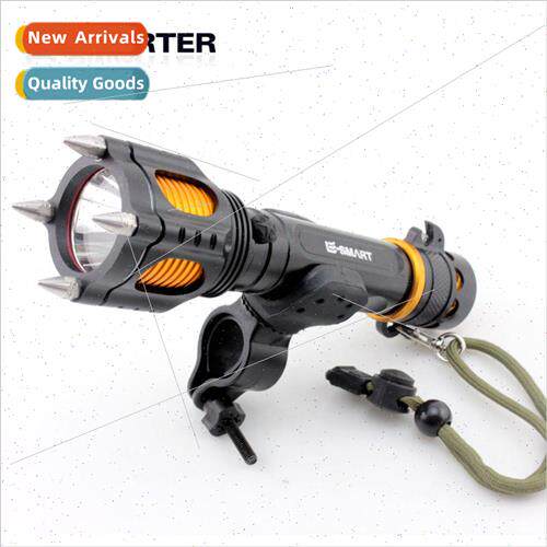 strong flashlight rechargeable flashlight body defense wolf