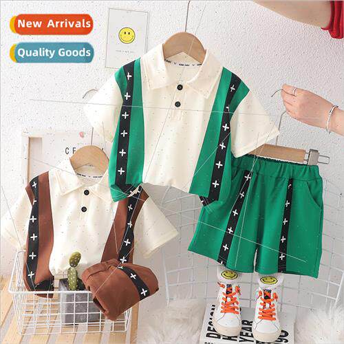 Summer new boys casual sports shorts two-piece baby boy spli