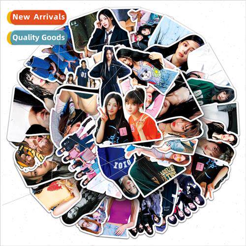 50 pcs of girl group newjeans handbook stickers Korean stars