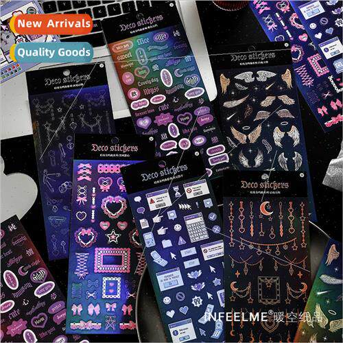 -adhesive goo card stickers dark night sonata series dazzle