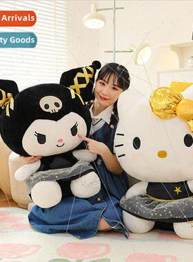 Cartoon dark system cool plush toys doll Kulome doll KT cat