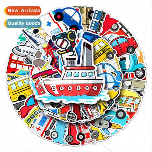 50 Transportation ggage Stickers Creative Trend Waterproof S