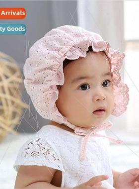 Female baby fetus cap baby windproof tie men and women lace