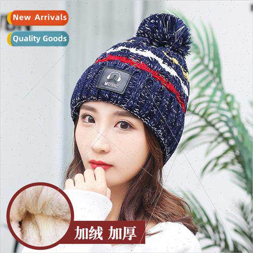 Hat womens fall and winter wool cap outdoor leisure versatil