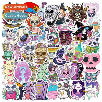 50 New Goth Girl Skull Goth Stickers Diablo Witch Graffiti S