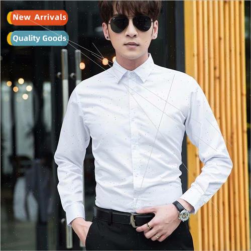 Mens long-sleeved cheap shirt Slim 2021 new business casual