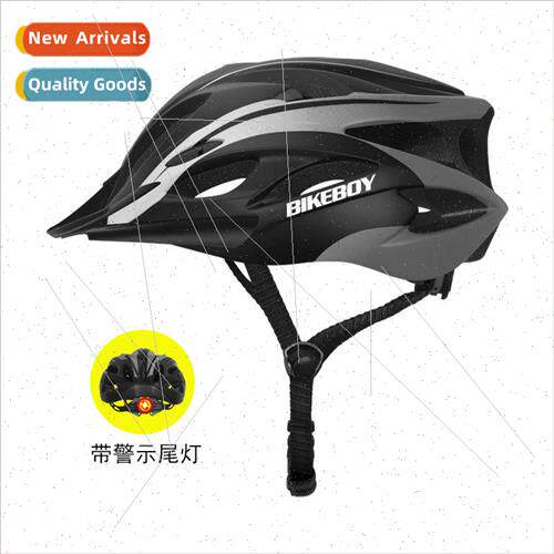 riding helmet with lights bike one-piece molding men and wom