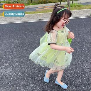 bow baby floral summer children skirt saree Girls princess