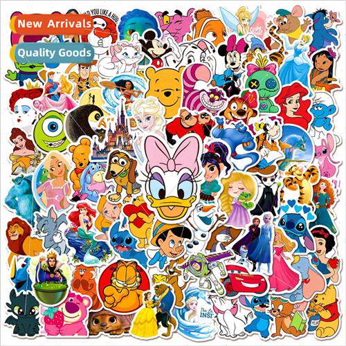 100 cartoon cute animation collection graffiti stickers hand