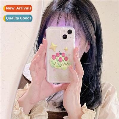 适用 iPhone12promax star ins tulip apple 13/11 phone case xs