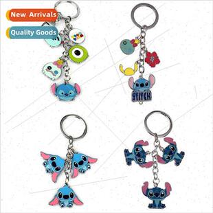 Cute creative accessories Star Baby Stitch alloy keychain ba