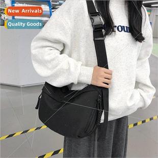 Satchel Nylon bag bag new solid color mens shoulder crossbod