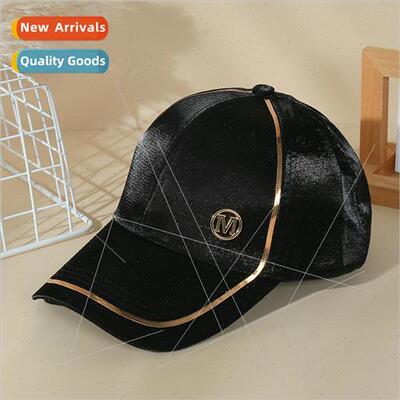 Letter baseball cap light luxury sunscreen duck tongue cap f