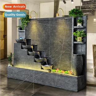 wall curtain screen ornaments rockery water