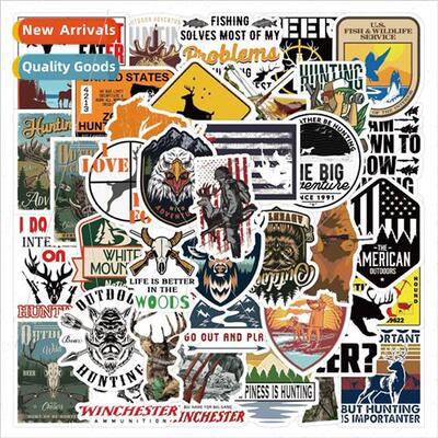 50 Outdoor Hunting Deer Head Bow and Arrow Graffiti s ggage